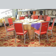 Silla de comedor roja del restaurante de la PU con la tabla (YC-ZG20-01)